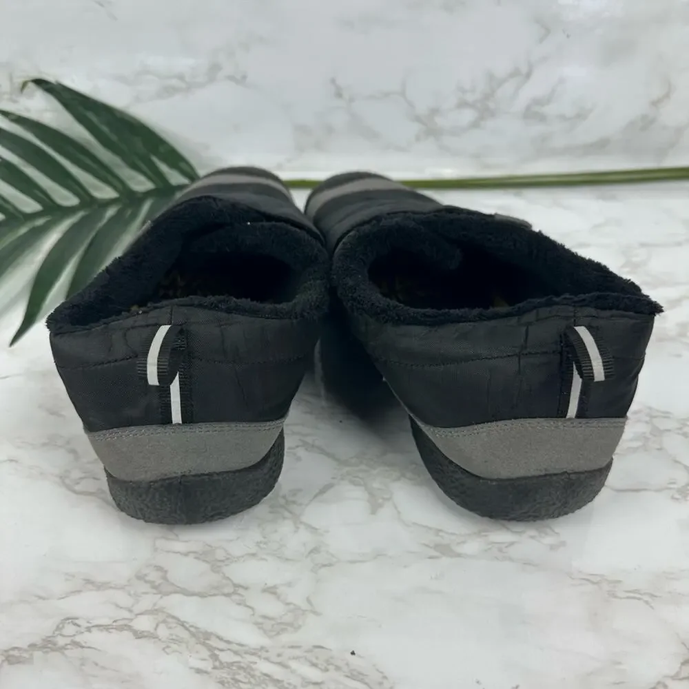 Keen Kids Black and Gray Slip-On Cozy Winter Clogs